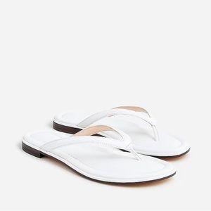 J.Crew Menorca Padded Thong Sandal in Leather